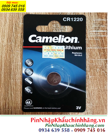 Pin CR1220 _Pin Camelion CR1220; Pin 3v lithium Camelion CR1220 _viên